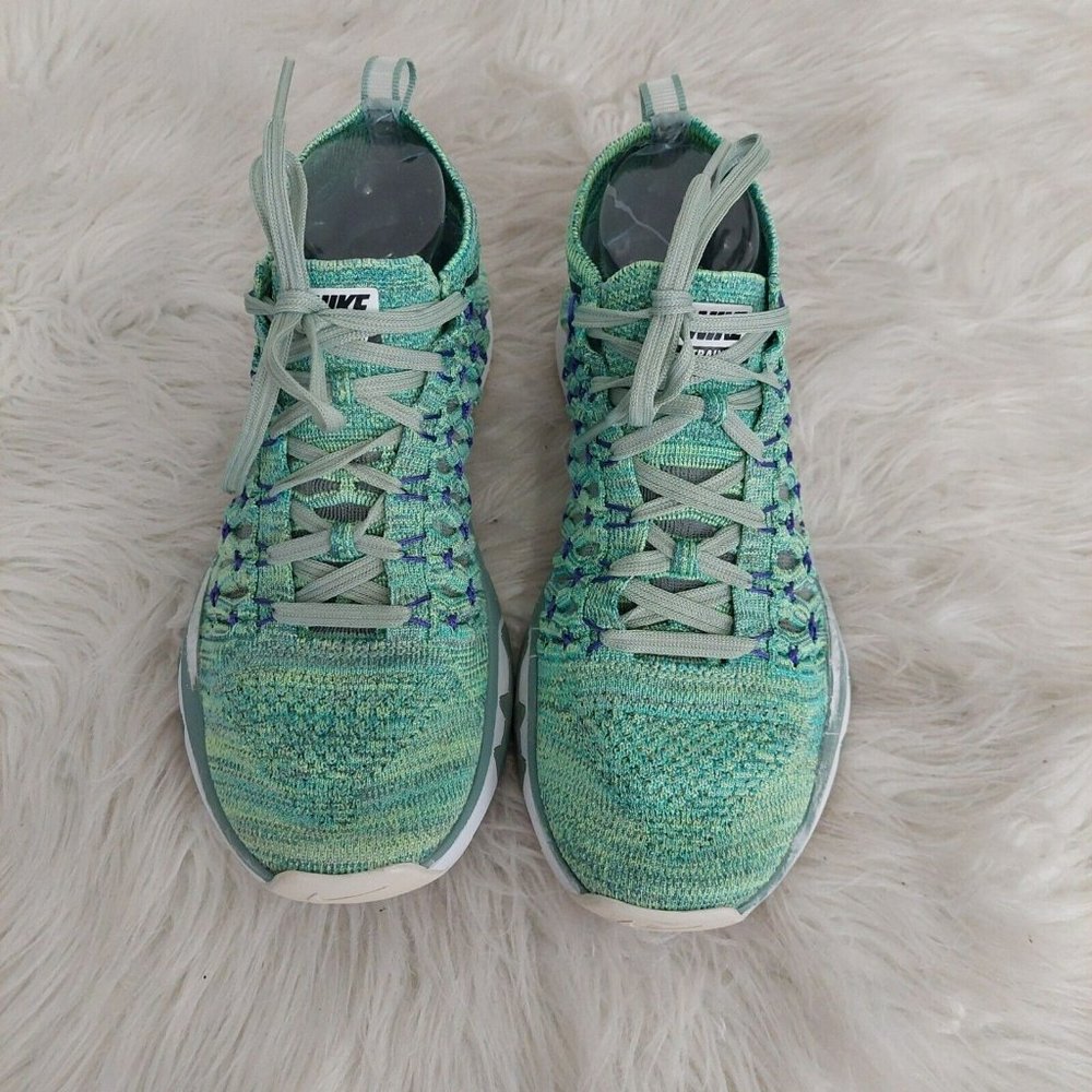 Nike Train Ultrafast Flyknit Green Size US 7 Running Shoe Mesh 843694-300 Men's - Picture 2 of 12